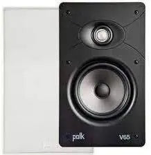 Polk Audio V65 High Performance Lightweight In-wall Rectangular Speaker(each) Polk Audio