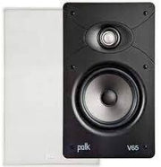 Polk Audio V65 High Performance Lightweight In-wall Rectangular Speaker(each)