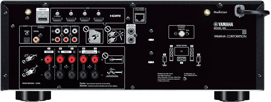Yamaha Rx-v4a 3d Cinema 5.2 Channel Powerful Surround Sound Av Receiver