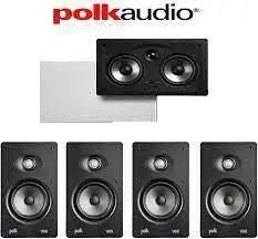 Polk Audio V65 High Performance Lightweight In-wall Rectangular Speaker(each) Polk Audio