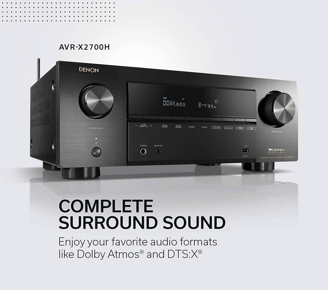 Denon Avr-x2700h 8k ultra Hd 7.2 Channel Av Receiver With 3d Audio