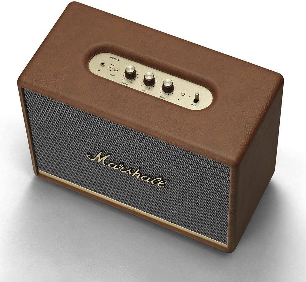 Marshall Woburn Ii Wireless Bluetooth Speaker With Iconic Marshall Design Brown