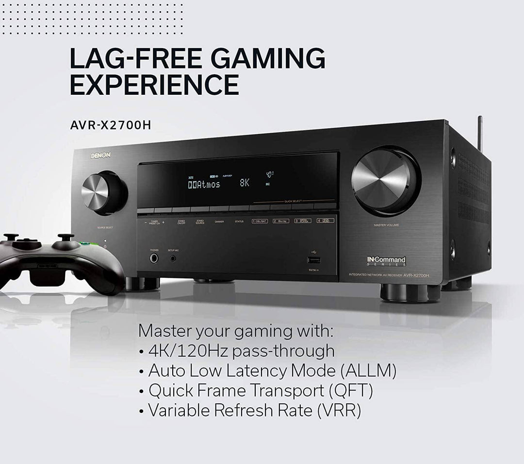 Denon Avr-x2700h 8k ultra Hd 7.2 Channel Av Receiver With 3d Audio