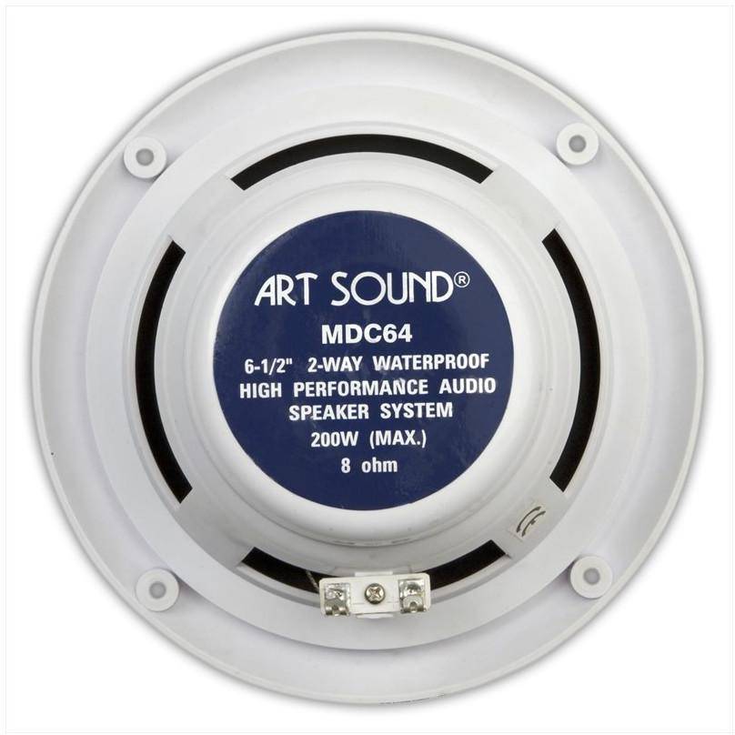Artsound MDC64 Waterproof, Round, 100W Voice Coil Inwall Loudspeakers