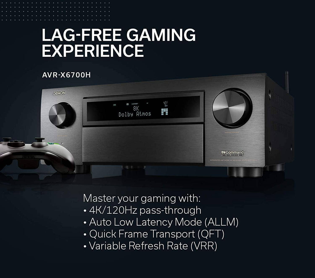 Denon Avc X6700h 8k ultra Hd 11.2 Channel Av Receiver With Heos Built-in