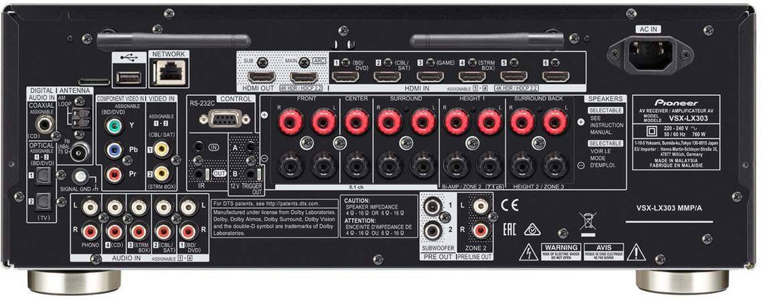 Pioneer Vsx-lx303 9.2 Channel Network Av Receiver