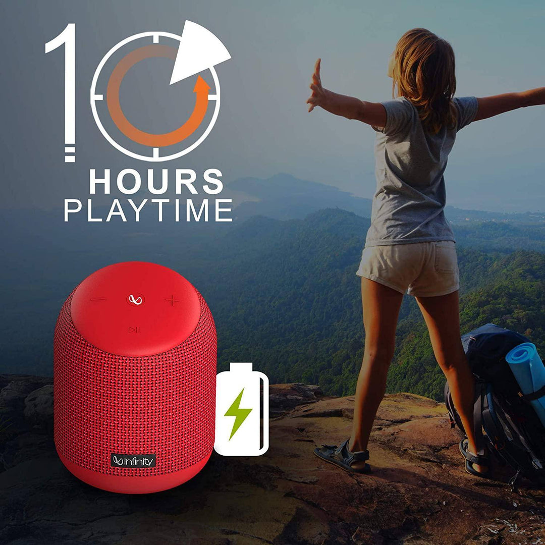 Infinity (jbl) Fuze 200 Dual Eq Deep Bass Portable Waterproof Bluetooth Speaker (infclz250) Red