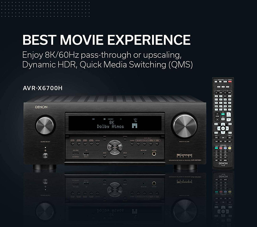 Denon Avc X6700h 8k ultra Hd 11.2 Channel Av Receiver With Heos Built-in