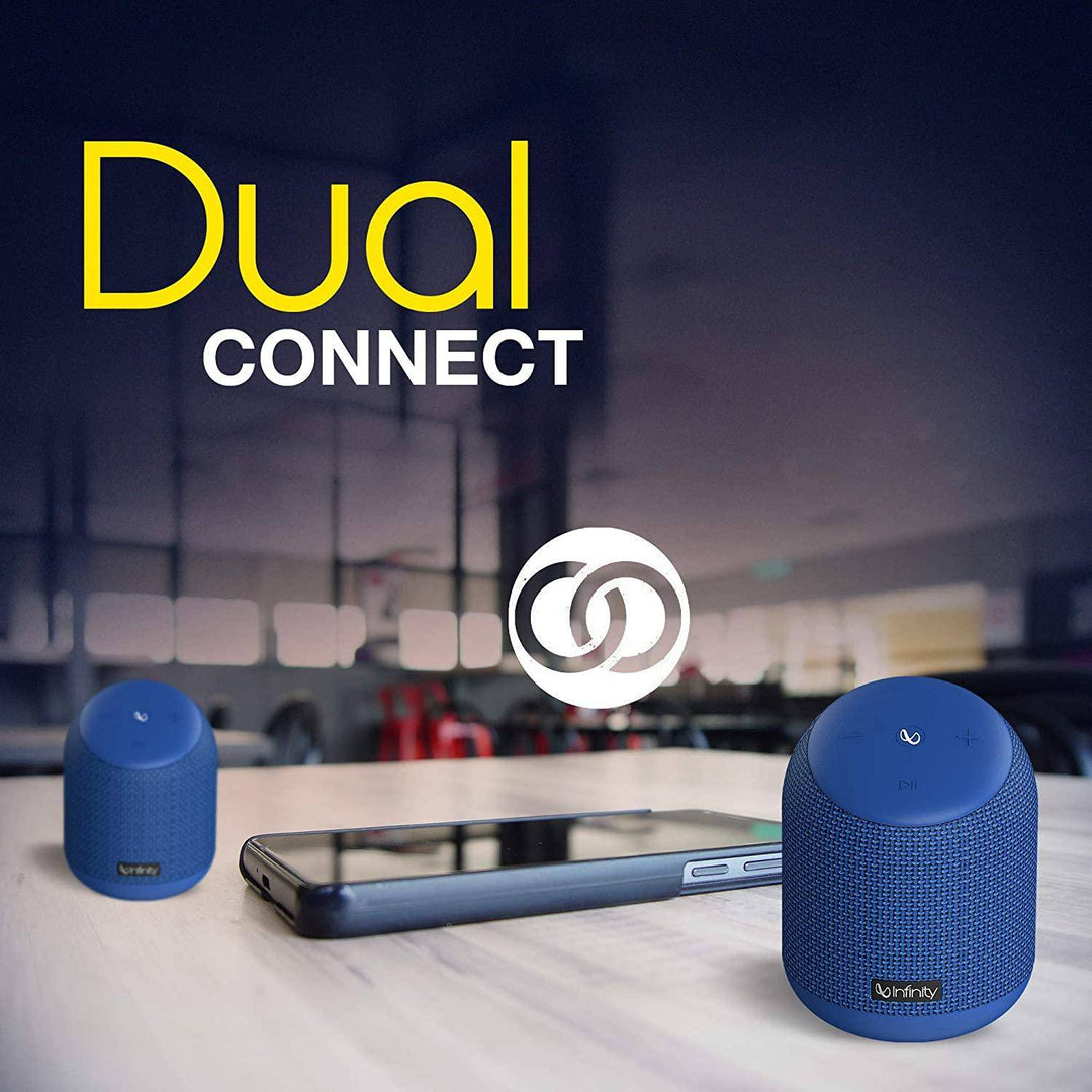 Infinity (jbl) Fuze 200 Dual Eq Deep Bass Portable Waterproof Bluetooth Speaker (infclz250) Blue