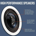 Load image into Gallery viewer, Polk Audio Rc6s Ceiling Stereo Speaker Perfect Match For Indoor/outdoor Placement Bath, Kitchen,covered Porches(each) Polk Audio