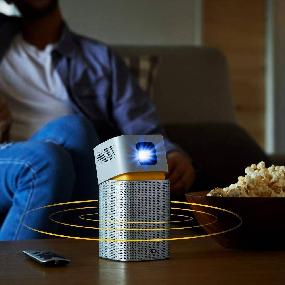 Benq Gv1 Portable Led Projector With Wi-fi And Bluetooth Speaker