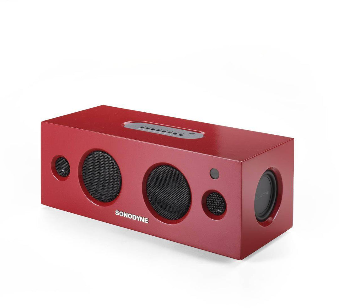 Sonodyne ALAAP II high fidelity stereo wireless music system- Red
