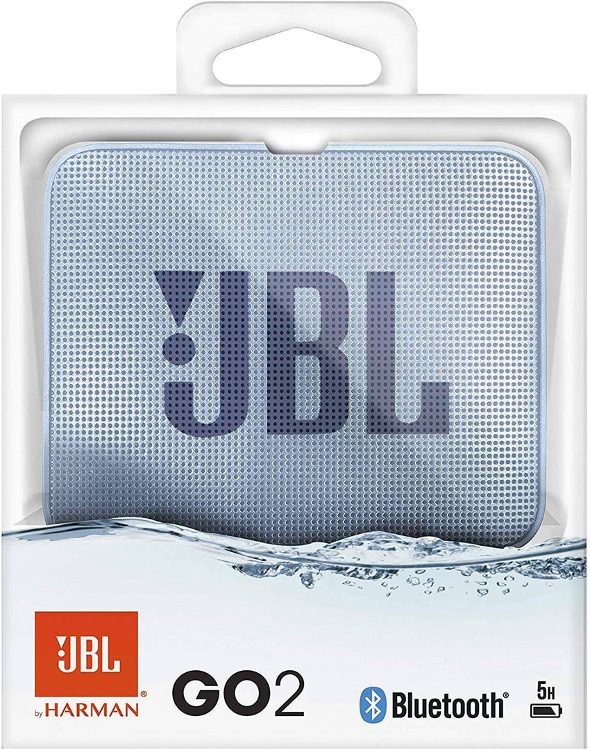 Jbl Go 2 Portable Bluetooth Waterproof Speaker With Mic Cyan