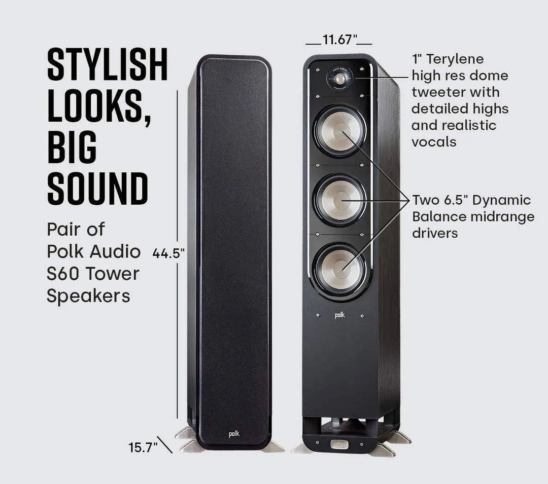 Polk Audio Signature S60 Floorstanding Speakers (pair) Polk Audio