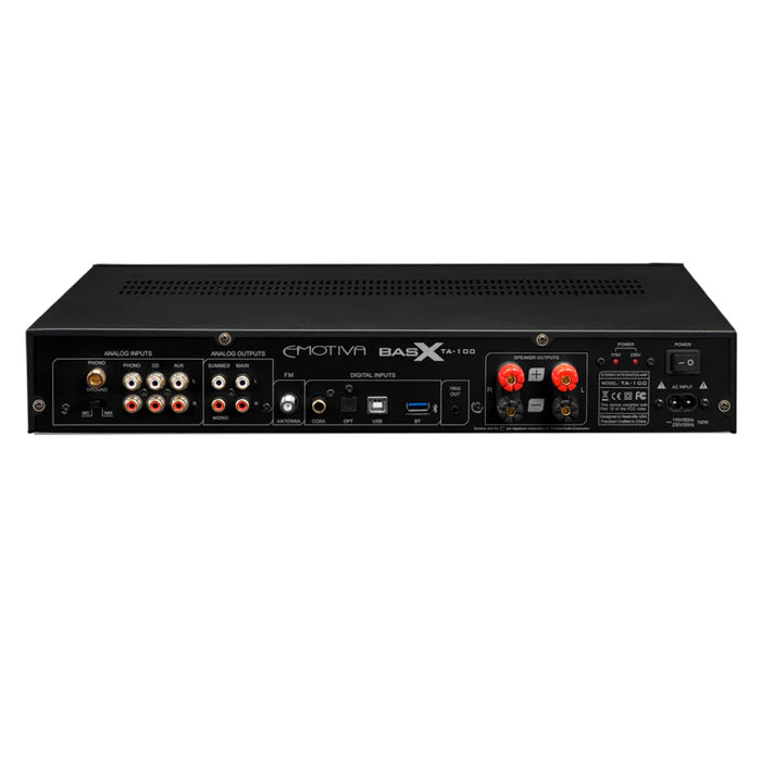 Emotiva TA-100 - Stereo Preamp/DAC/Tuner with Integrated Amplifier